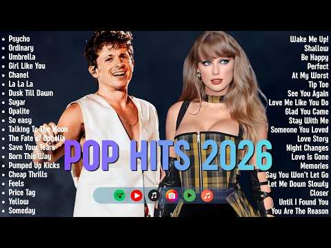 Top Pop Hits 2026 🍒🎧 Billboard Top 100 🔥 Taylor Swift, Charlie puth, Bruno Mars, Dua Lipa,..