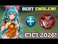 REASON WHY CICI SUPPORT EMBLEM IS BROKEN No Cooldown CICI VS YU ZHONG MLBB