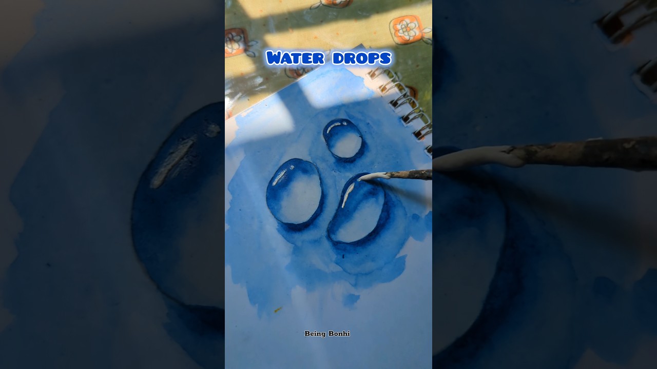 Water drops painting #shorts #painting