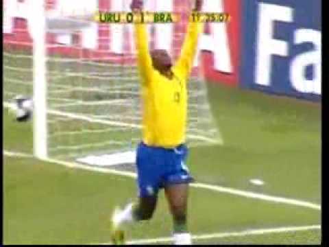 Gols - Uruguai 0 x 4 Brasil " Eliminatorias da Copa 2010 "