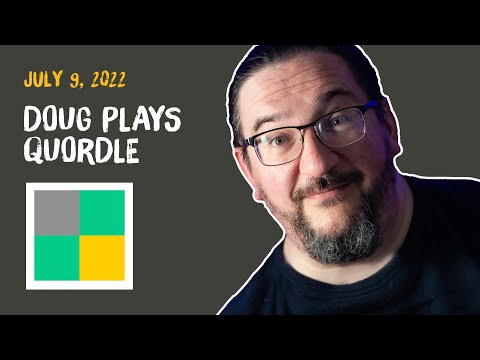 Doug plays today's Quordle  07/09/2022