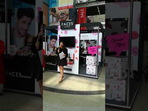 Aleena Wonderful show at New Delhi Promotional Anchoring for International brand Faces 