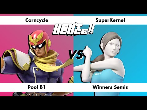 DON'T DODGE!! Corncycle (Captain Falcon) vs SuperKernel (Wii Fit Trainer) [Pool B1 Winners Semis]