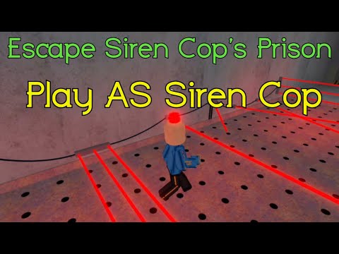🚨 Escape Siren Cop's Prison 🚨 Roblox SCARY OBBY - Play AS Siren Cop