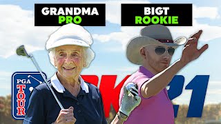 PLAYING AGAINST GRANDMA IN PGA 2k | PGA Tour 2k21 | OpTicBigTymeR