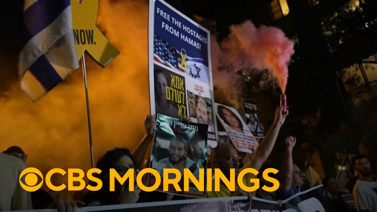 Israelis protest, demand cease-fire after 6 hostages killed in Gaza