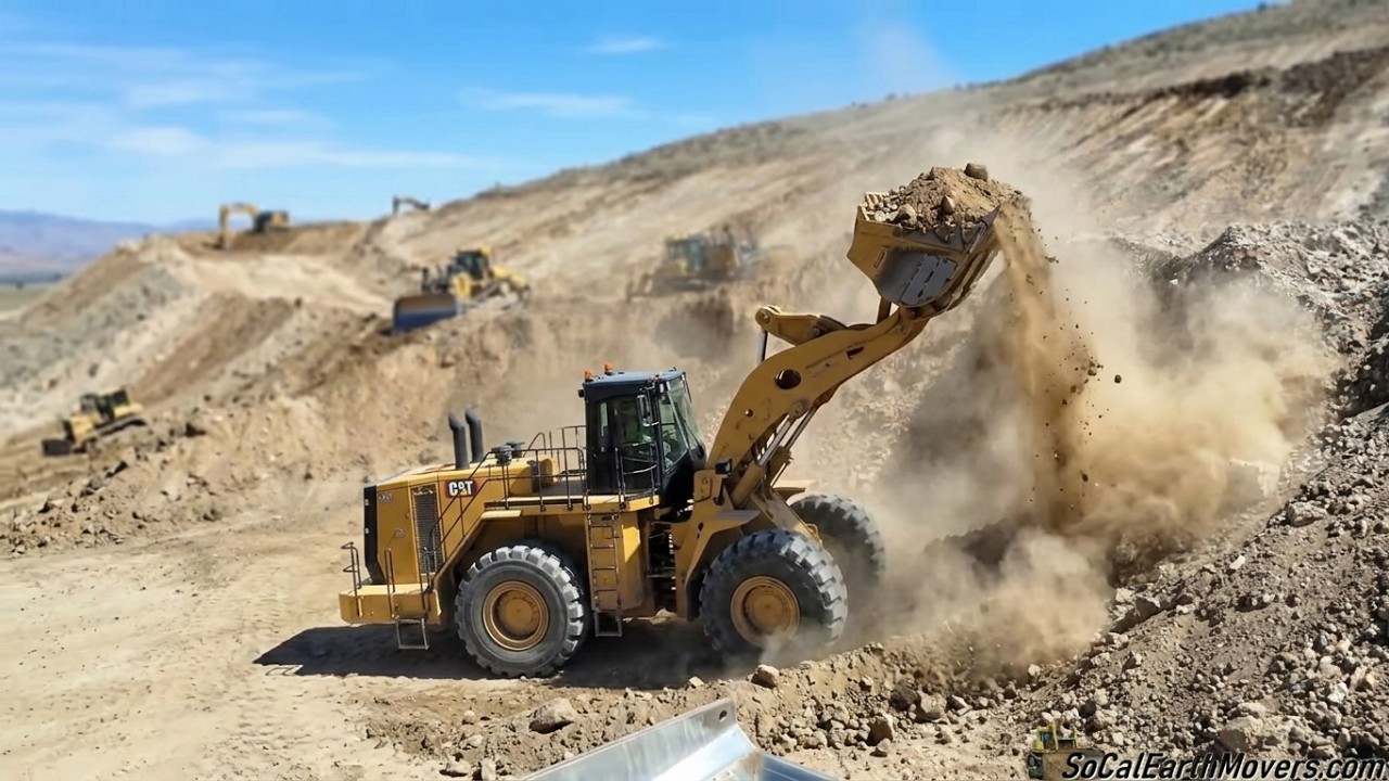 Next Gen CAT 992 loading 777’s on Data Center project