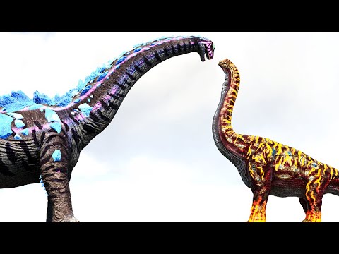 REBORN TITANOSAUR vs. BRACHIOSAURUS | ARK Dino Battle 🦎