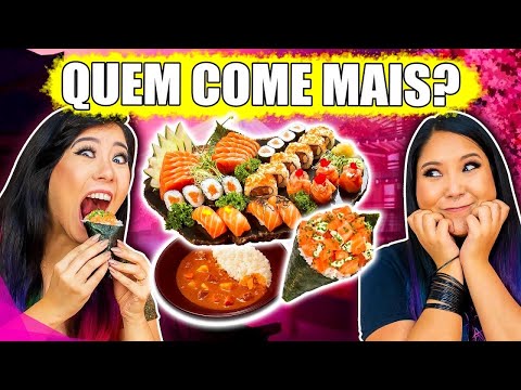 WHO EATS THE MOST JAPANESE FOOD WINS | Sisters' Blog