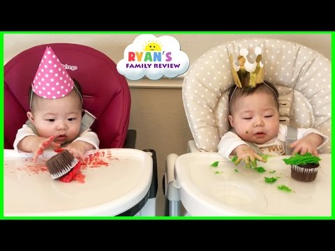 Twin Babies Half Birthday Celebration and Presents Opening Morning! Ryan's Family Review Vlog