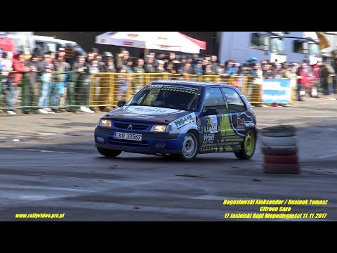 Bogusławski Aleksander / Rusinek Tomasz - Citroen Saxo - 17 Jasielski Rajd Niepodległości 11-11-2017