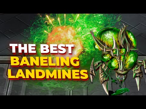 TOP 10 MOMENTS WITH AMAZING Baneling LANDMINES in StarCraft 2