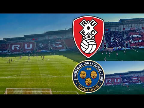 Red Card,Limbs In The Shrewsbury End And A Very Poor Display* Rotherham United 0-3 Shrewsbury Town