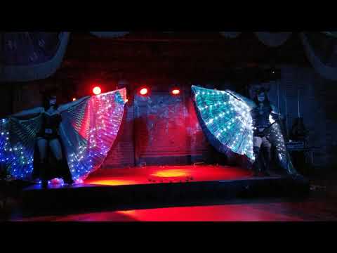 Jezzibel, Lady India and Lennox Antibiotix as the SISTER WITCHES