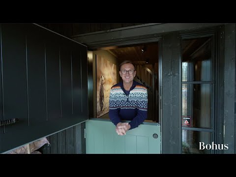 Bohus besøker den nye hytta til Halvor Bakke på Turufjell