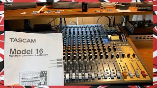 Video thumbnail for Tascam Model 16 Unboxing - Analog Mixer Multitrack Recorder USB Interface by EJ's Guitars & Music Channel