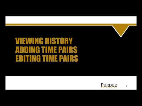 Web Clock Purdue