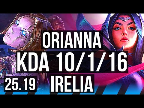 ORIANNA vs IRELIA (MID) | 10/1/16, Legendary | KR Master | 25.19