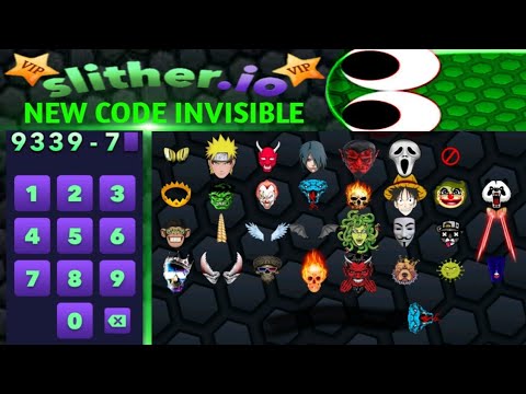 10 NEW SECRET CODES INVISIBLE - SLITHER.IO VIP 2.1 RELEASE - CODE UPDATE