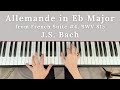 Allemande in E-flat major by J. S. Bach, French Suite No. 4 BWV 815