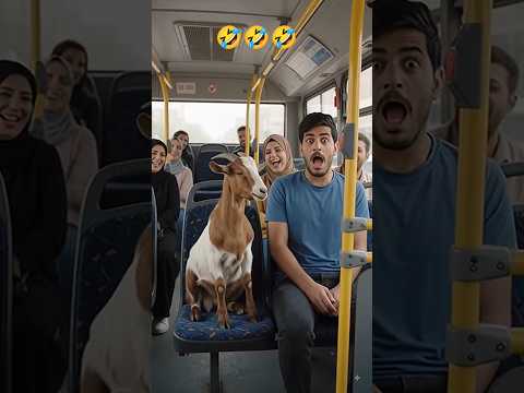صخلة تصعد بالباص وتقعد جنب الركاب! 🚌🐐😂 September 7, 2026