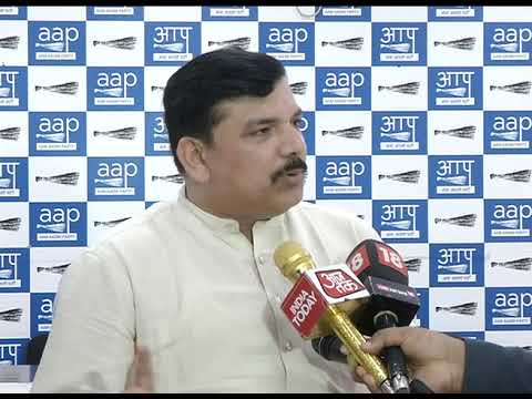 AAP Senior Leader & RS MP Sanjay Singh Briefs on CBI Raid at Satyendra Jain's House