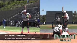 Carlos Cortes, OF, Oviedo High School, HR Derby at PG All American Classic