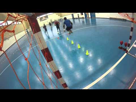 Osama  futsal goalkeepers training