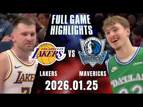 【2025-26 NBA】01/25 #洛杉磯湖人 vs #達拉斯獨行俠 全場賽事精華｜FULL GAME HIGHLIGHTS｜2025-26 NBA 鎖定緯來！