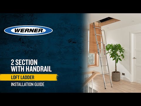 How to install a Werner 2 Section Aluminium Loft Ladder