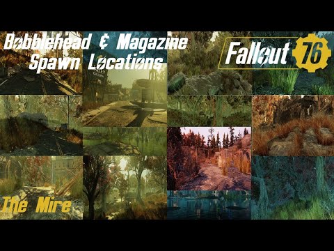 Fallout 76 Bobblehead & Magazine Spawn Locations - The Mire Region