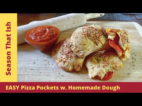 How To: Pizza Pockets (Calzones) w. Homemade Pizza Dough