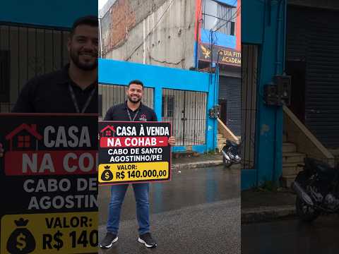 CASA À VENDA NA COHAB – CABO DE SANTO AGOSTINHO/PE! whatsapp 8186238855