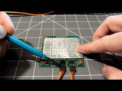 Program YEP 60 amp ESC w/ Programming Card for Radian XL/ Gliderdrive 840KV