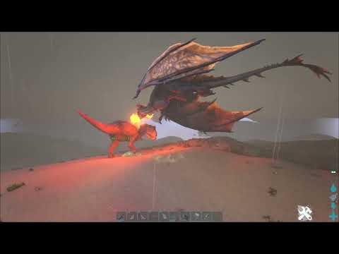 ARK Survival Evolved - Wyvern vs T-Rex