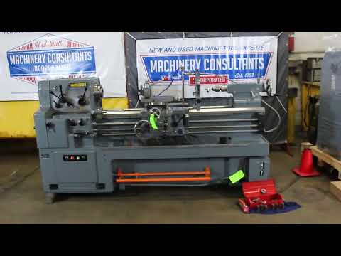 Mori Seiki Engine Lathe, Model MS1250, Running 4 RPM Speeds,  demo to run thru the functions & op's