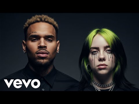 Falling In Slow Motion - Chris Brown & Billie Eilish (Lyrics Video)