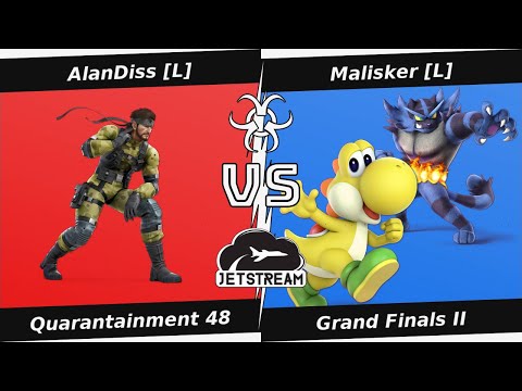Quarantainment 48 Grand Finals II - AlanDiss [L] (Snake) Vs. Malisker [L] (Yoshi, Incineroar) - SSBU