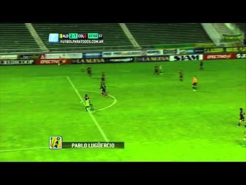 Gol Luguercio. Aldosivi  2 - Colón 1. B Nacional. Fecha 4. Fútbol Para Todos.