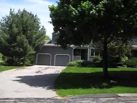 Spruce Pond Village Condos Franklin MA - 1 and 2 car garages.wmv