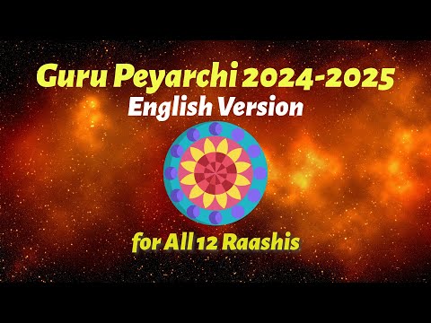 Guru Transit 2024-2025 || All 12 Signs || In English