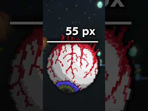 How big is the Eye of Cthulhu? (and the Terrarian is short)