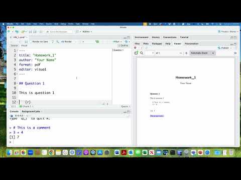 Creating a simple Quarto document