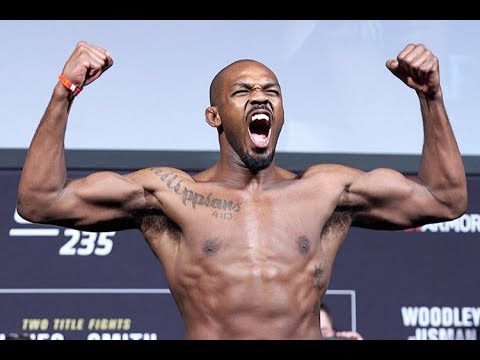UFC 235 ceremonial weigh-in staredowns