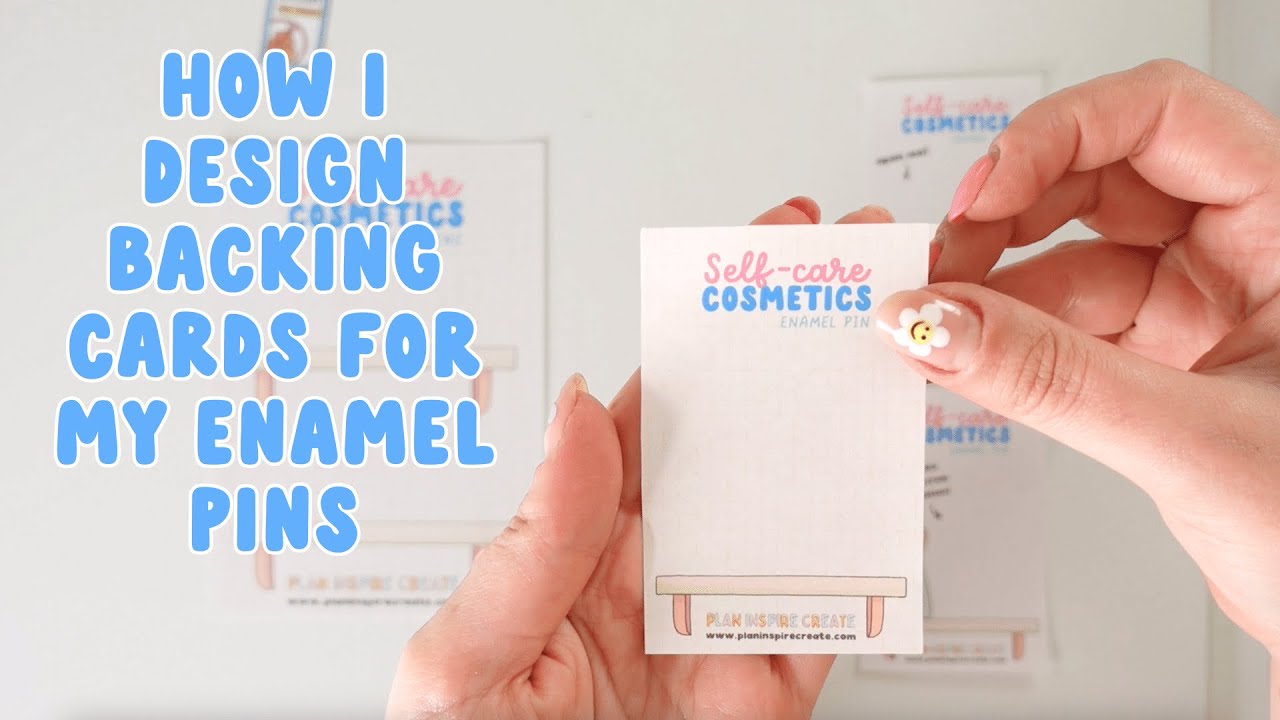 Packing stationery mystery bags & how I design enamel pin backing cards | small biz day in the life