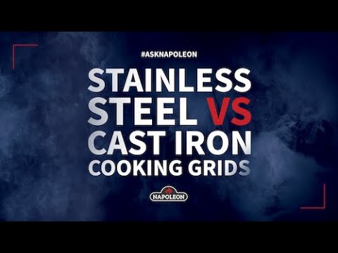 Stainless Steel vs. Cast Iron Cooking Grids