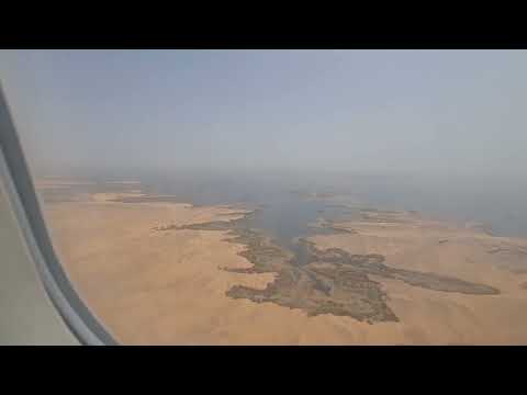 Nile Air NP081, A321 Cairo para Aswan, Egito 🇪🇬