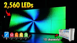 I made a HUGE Pixel Display! (80x32 LED Matrix + WLED)
