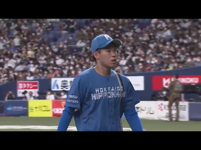 【6回裏】プロ2勝目へ!! ファイターズ・根本悠楓 ランナーを許すもゲッツーに打ち取りこの回無失点!! 2022年8月7日 オリックス・バファローズ 対 北海道日本ハムファイターズ