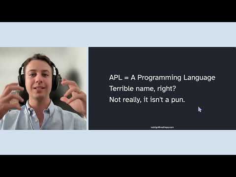 How APL made me a better Python developer by Rodrigo Girão Serrão